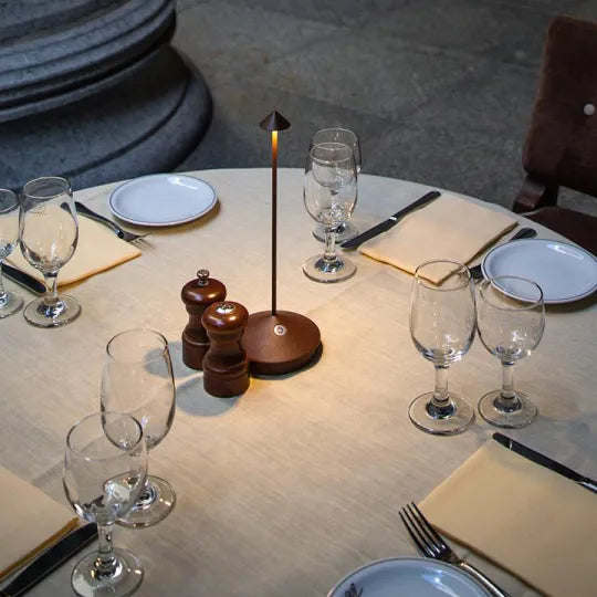Wireless LED Table Lamp | Nordic Cordless Cone Design
