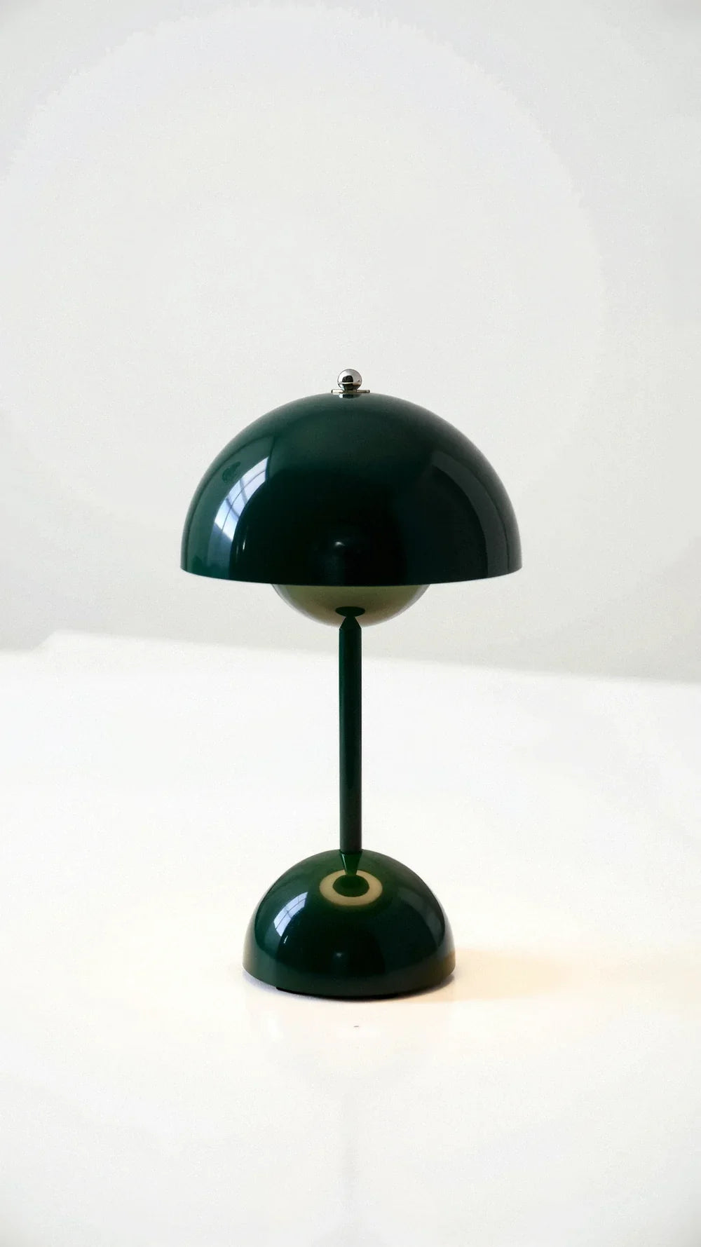 Wireless Table Lamp | Domed Shade, Inner Sphere Diffuser
