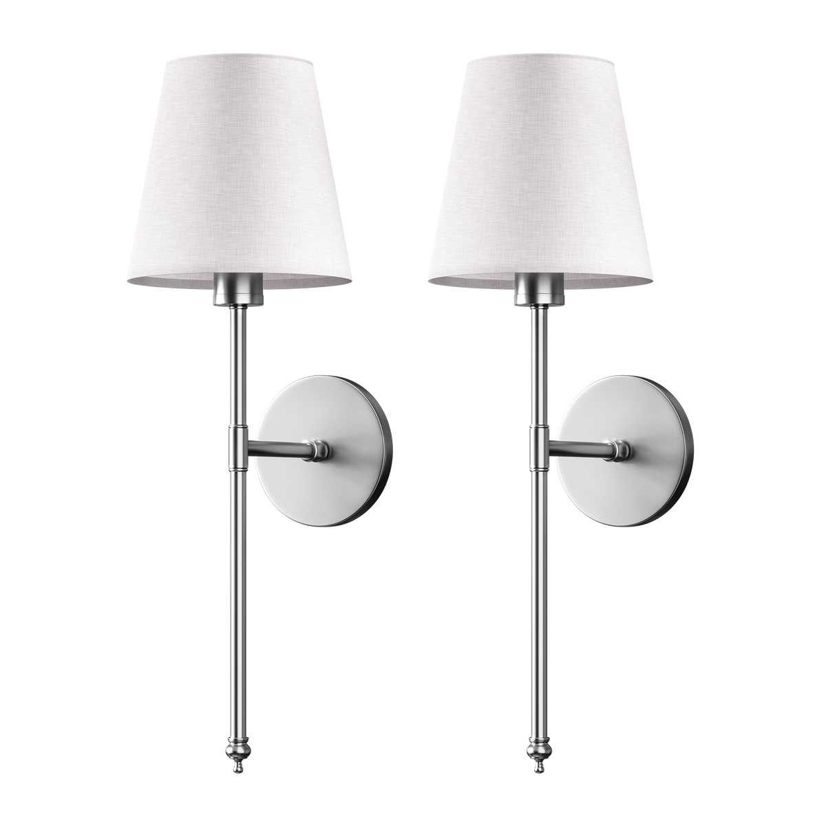 Wireless Wall Sconces Set of 2 | Remote Control with Colour Changing | Rechargeable, No Wiring, 3M Tape Mount Included