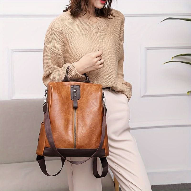 Women's Elegant Travel Shoulder Bag - Anti-Theft Design - Adjustable Straps
