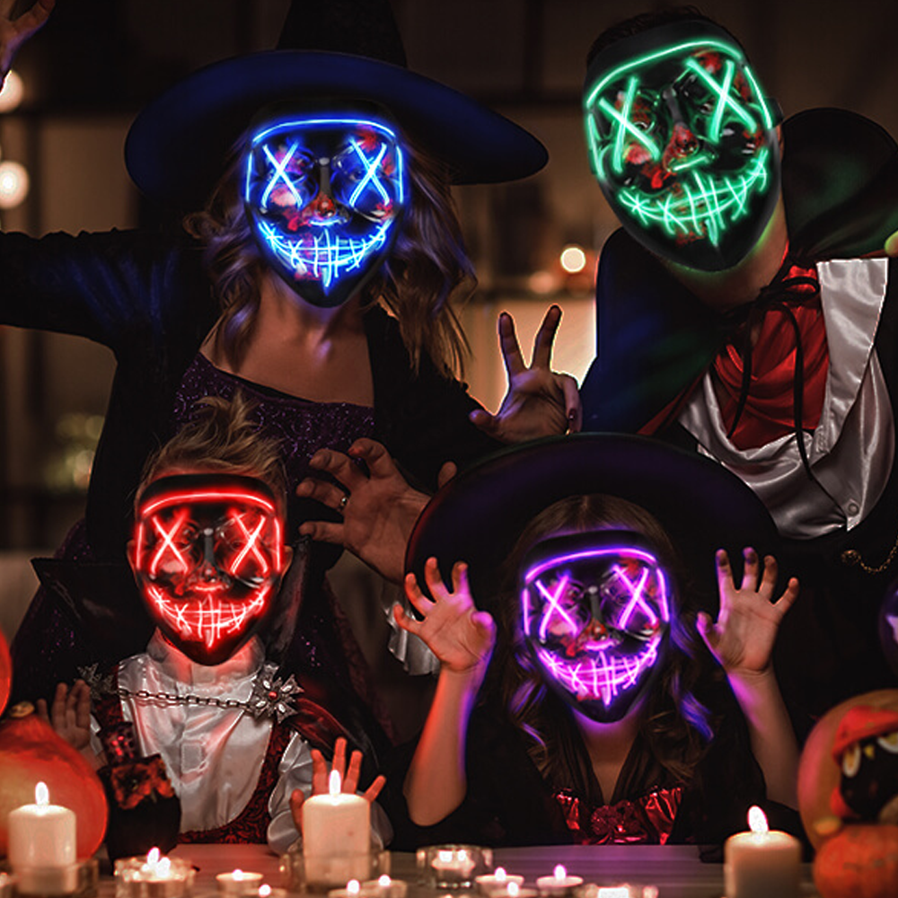 Women's LED Light Up Mask | Glowing Effects & Costume Wear