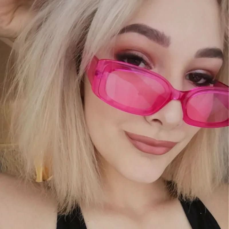 Women's Rectangular Sunglasses - Polycarbonate - UV400 Protection - Glare-Free