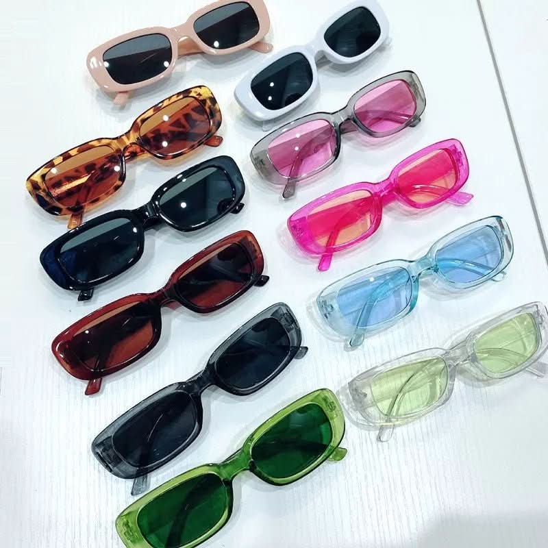 Women's Rectangular Sunglasses - Polycarbonate - UV400 Protection - Glare-Free