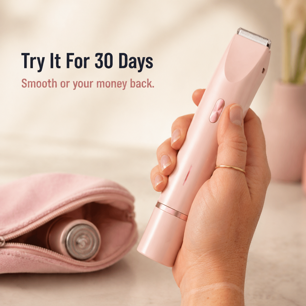 Women's Shaver for Face and Body | 2 Interchangeable Heads, IPX7 Waterproof | USB-C Cordless, Irritation-Free Finish