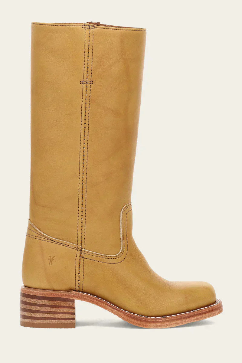 Women's Western Leather Cowboy Boots - Pointed Toe - Mid-Calf