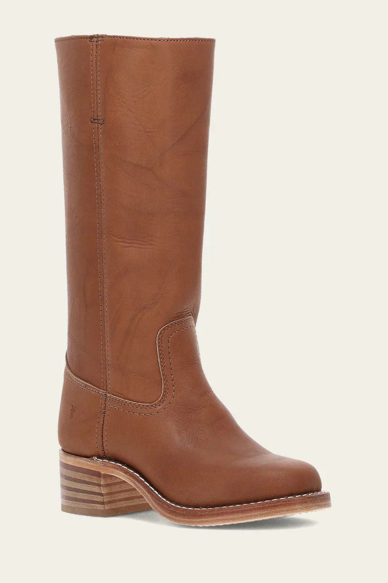Women's Western Leather Cowboy Boots - Pointed Toe - Mid-Calf