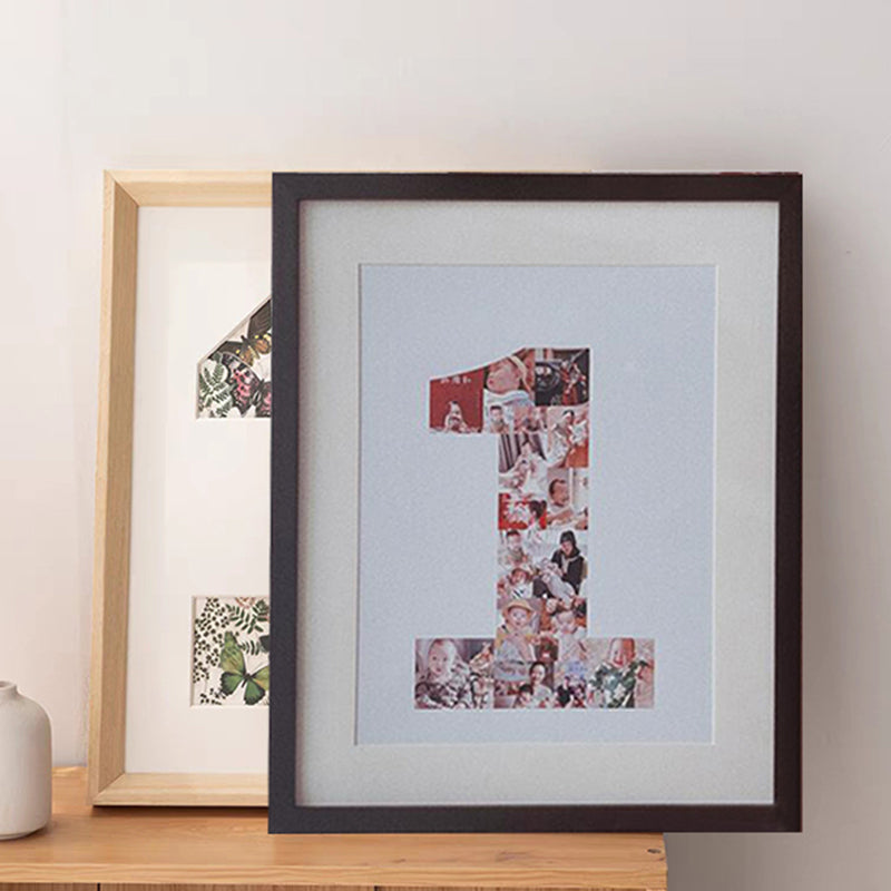 Wooden Baby Milestone Photo Frame | Multi-Photo Display Tracks Weekly Growth | Unique Keepsake Anniversary Gift