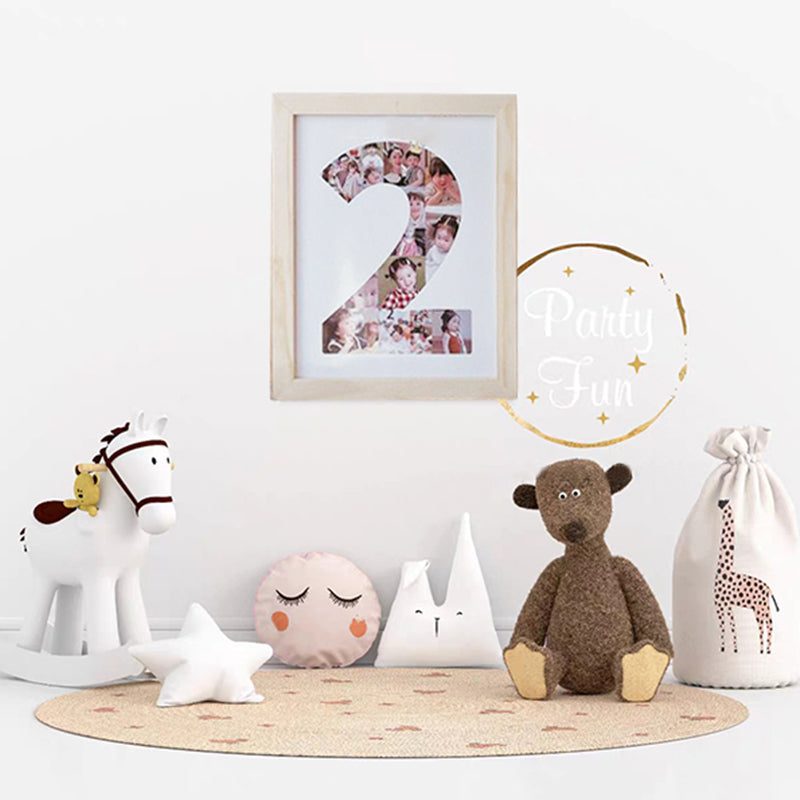 Wooden Baby Milestone Photo Frame | Multi-Photo Display Tracks Weekly Growth | Unique Keepsake Anniversary Gift
