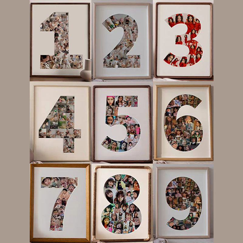 Wooden Baby Milestone Photo Frame | Multi-Photo Display Tracks Weekly Growth | Unique Keepsake Anniversary Gift