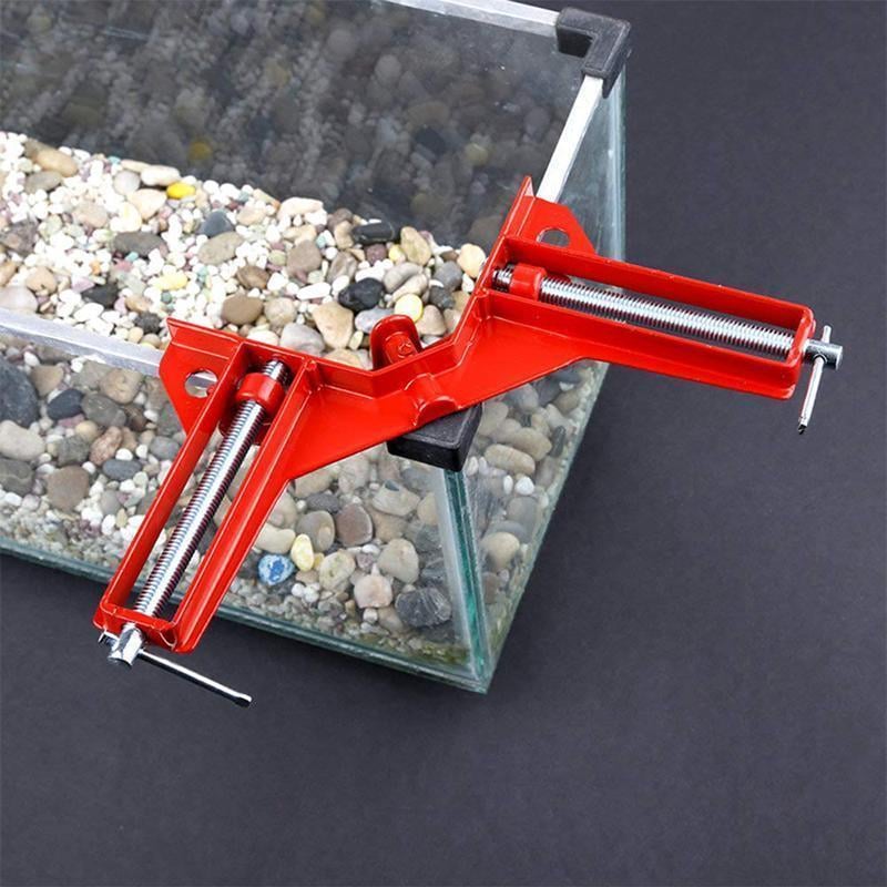 Right Angle Clamp 90 Degree Aluminium Alloy with Adjustable Swivel Jaws 7
