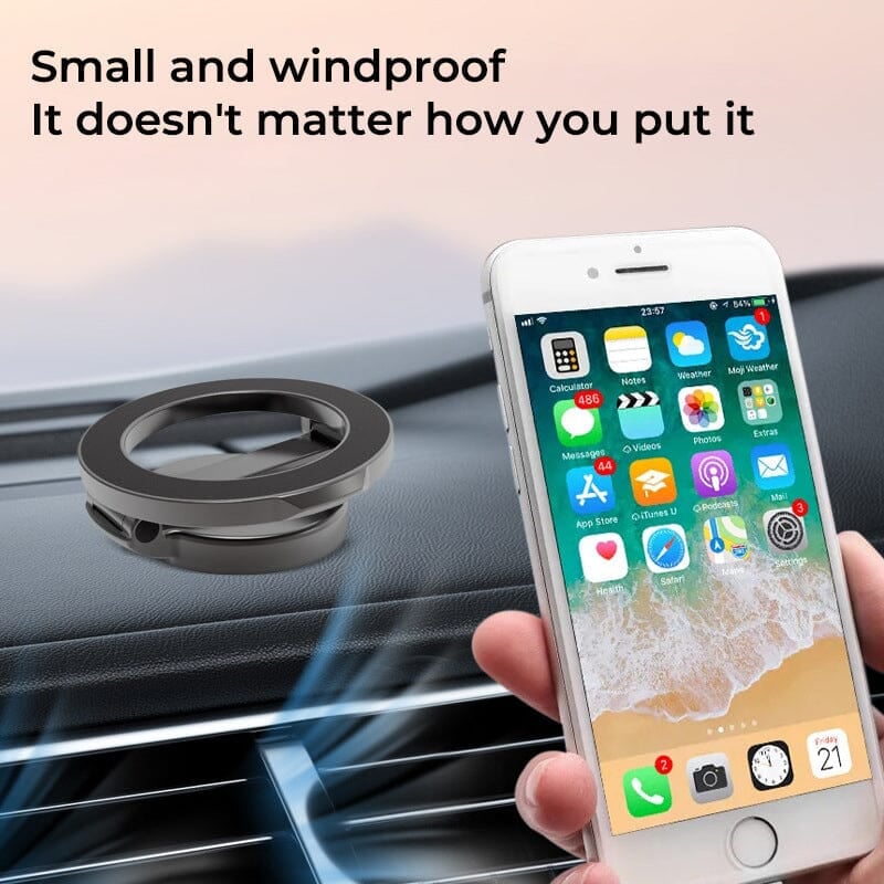 Magnetic Phone Holder 360 Degree Rotation | Dashboard Mount, Strong Grip, Easy Adjust | Universal Fit for All Phone Models 5