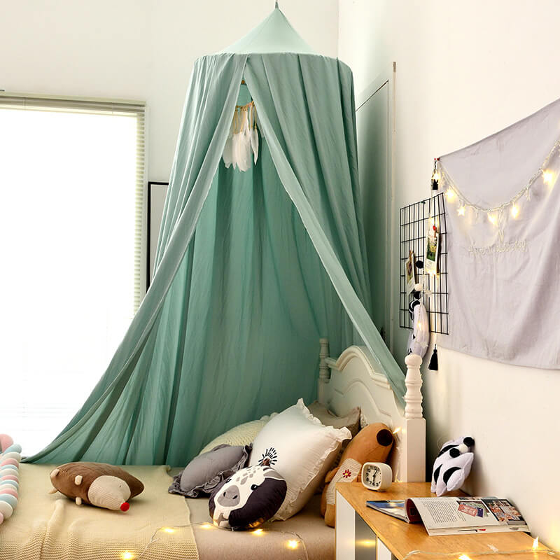 Blackout Bed Canopy Polyester | Soft, Breathable & Light-Blocking Fabric | Cosy Hideaway for Kids' Play and Sleep Spaces 2
