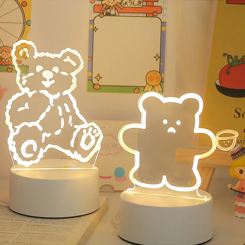 3D Illusion Lamp Acrylic | Touch Button with 3 Colour Modes | USB-Powered Night Light for Bedroom, Office & Desk 8