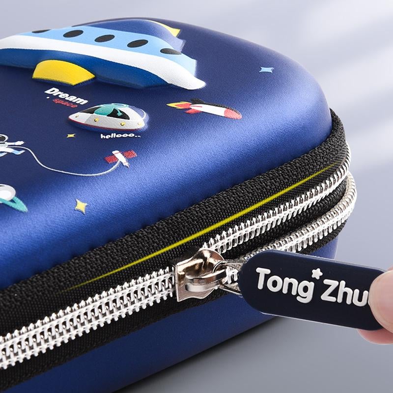 Stationery Box EVA Hard Top Multi-Compartment with Shock-Resistant Lid 2