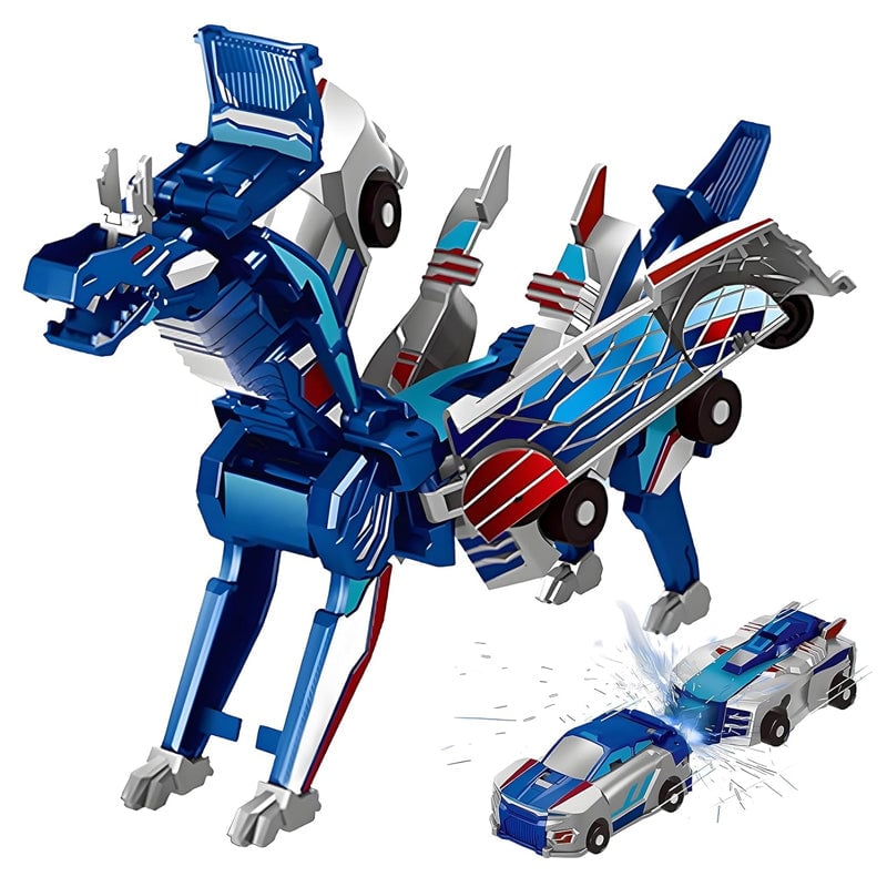 Toy Cars Magnetic 2-in-1 ABS Dragon Unicorn with Impact Transformation 10