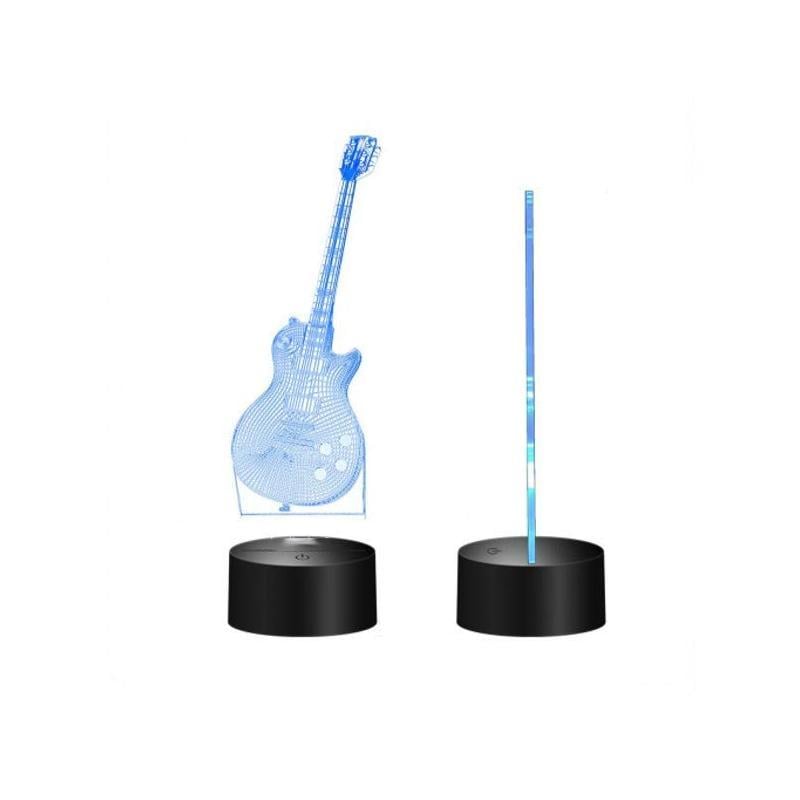 Guitar Night Light 3D LED Touch Button USB Powered with 7 Colour Modes 4
