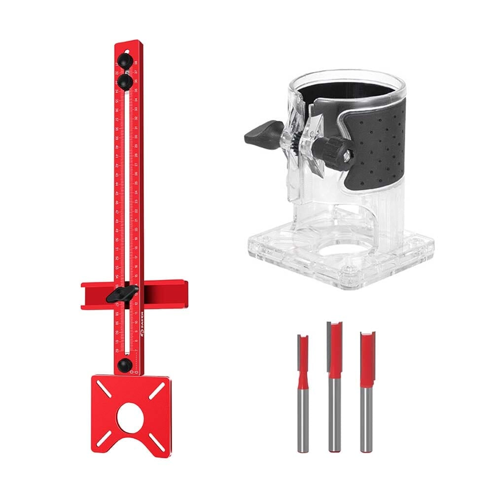 Router Tool 4-in-1 Milling Groove Bracket Aluminium Alloy with Detachable Base 3