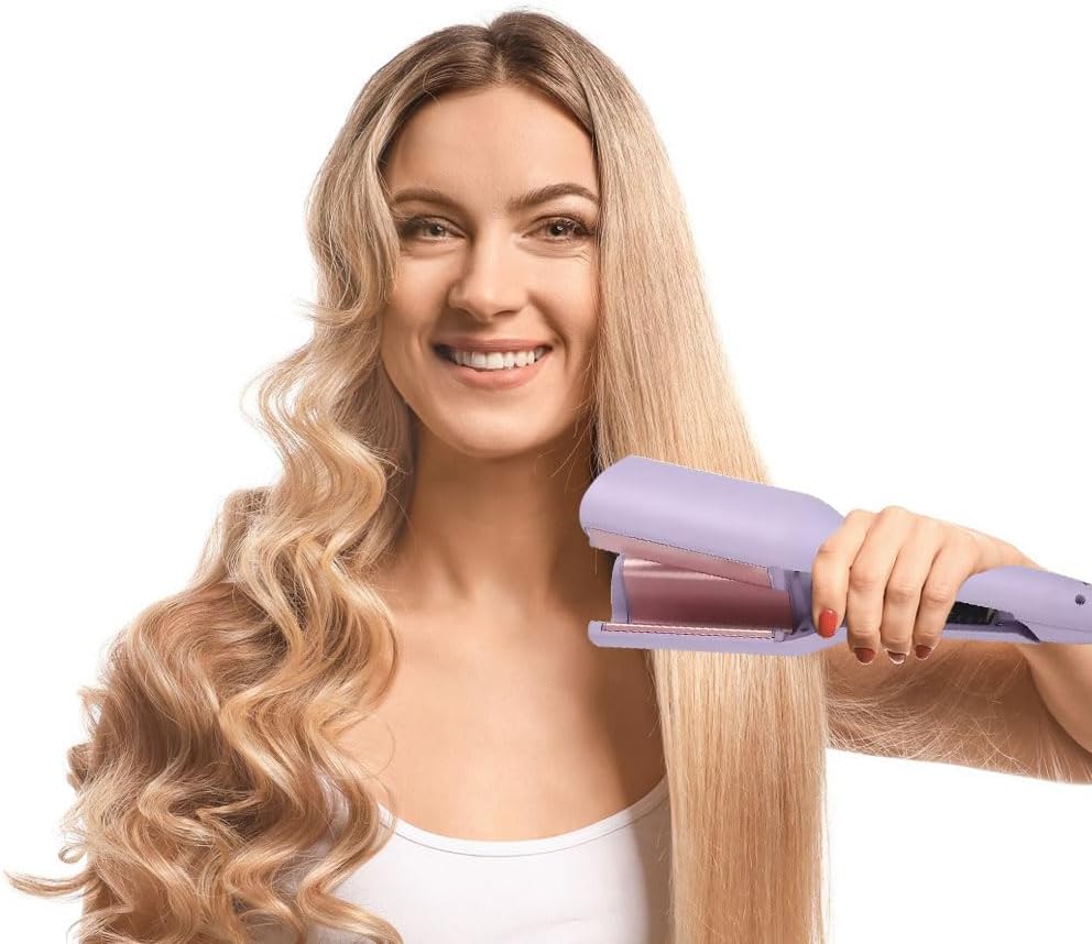 Ionic Ceramic Hair Curling Wand | 15-Second Heat-Up, 4 Heat Settings | Frizz-Free, Long-Lasting Curls, Silicone Safety Tip 4