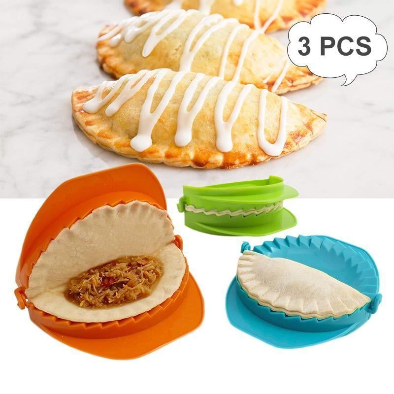 Dough Press Set Dumpling Pastry Crimped Edge Nested Food Safe PP with 3 Sizes 8