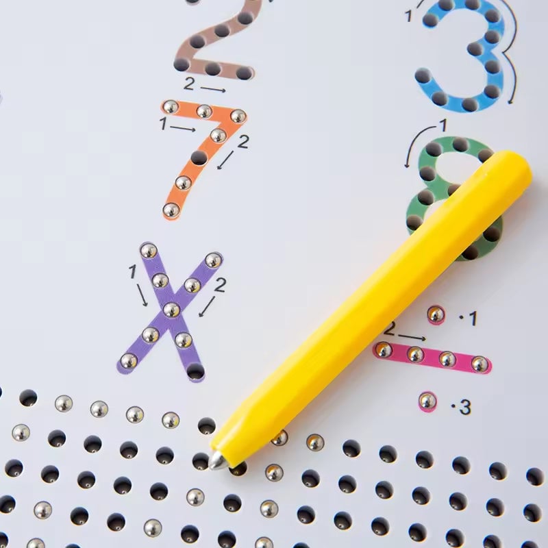 Magnetic Alphabet Tracing Board Double Sided ABS Plastic with Stylus Pen 11