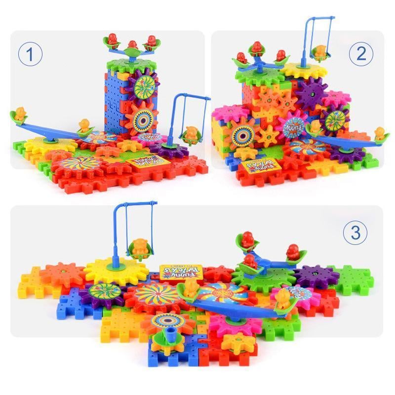 STEM Trainer Kit Interlocking Gears Blocks with Spinning Mechanism 2
