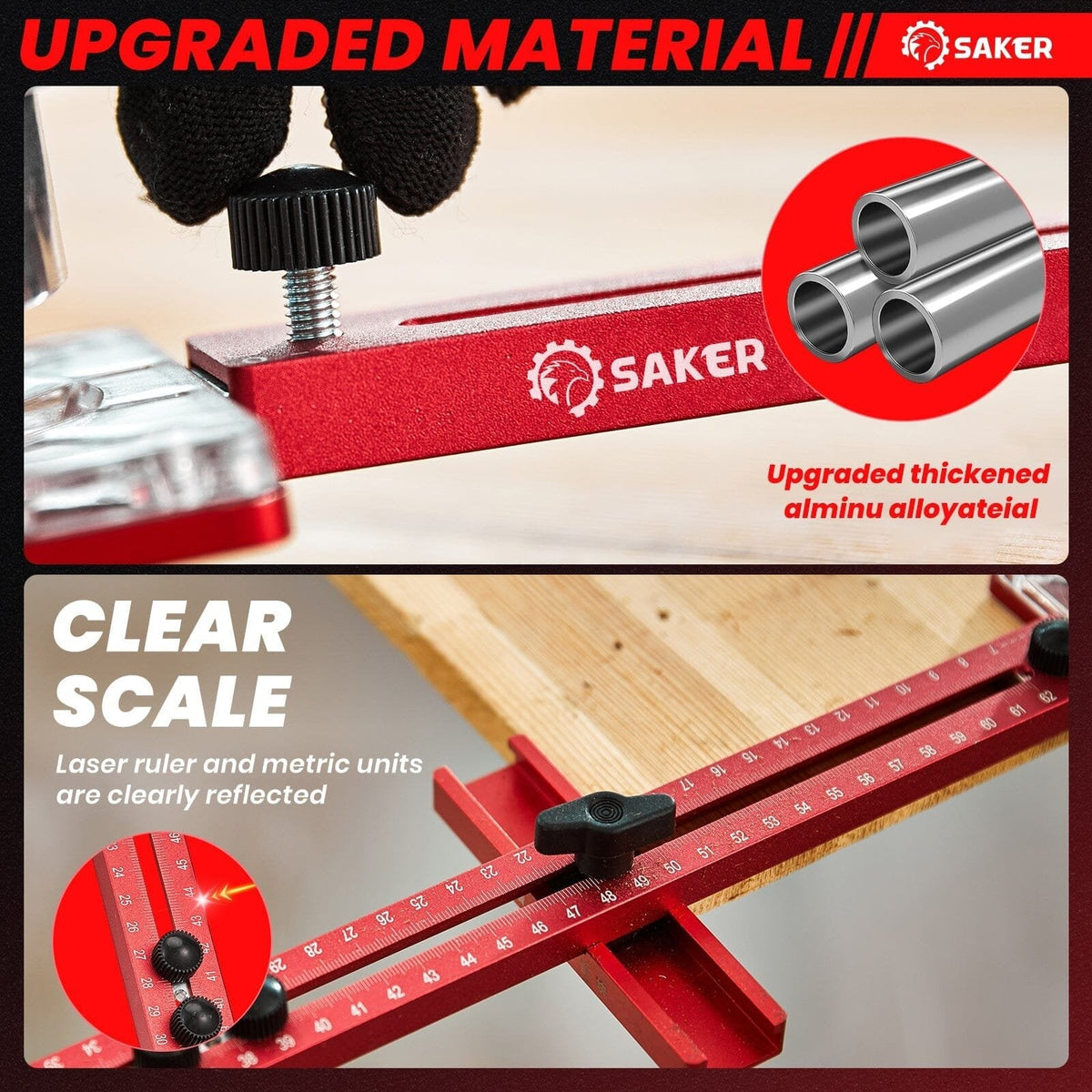 Router Tool 4-in-1 Milling Groove Bracket Aluminium Alloy with Detachable Base 13