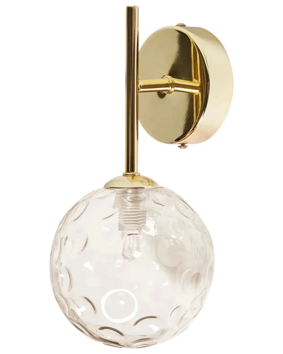 Handmade Glass Wall Light | Handcrafted Glass Shade with Metal Accents | Elegant Lighting for Hallway, Bedroom and Living Room 6