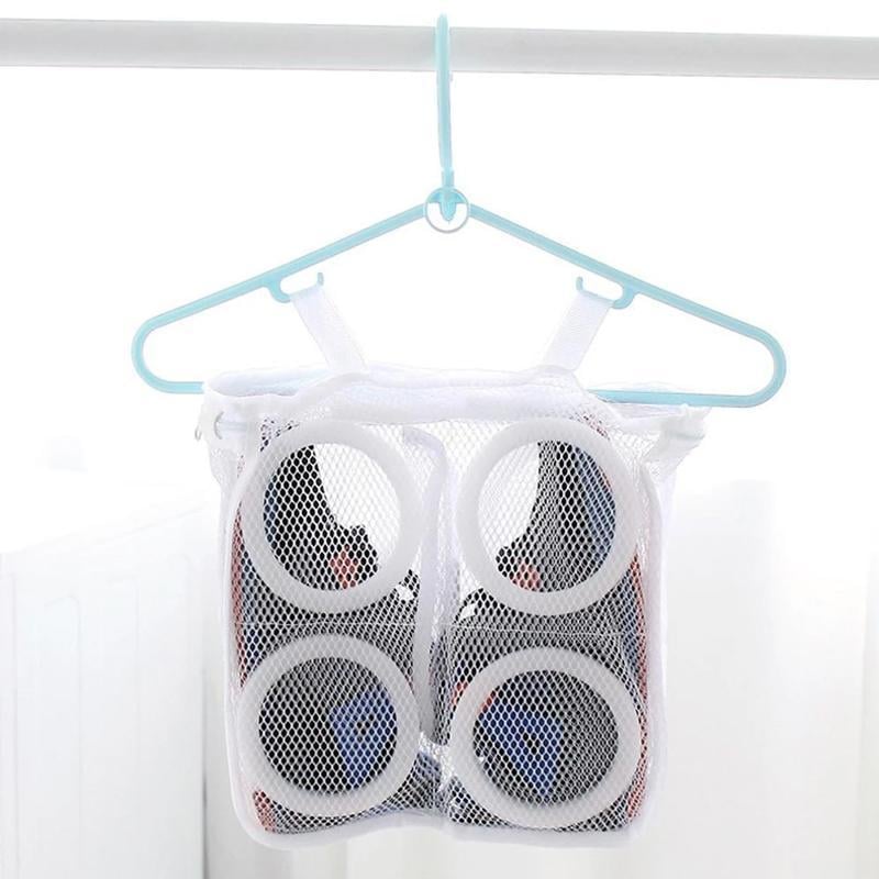 Shoe Washing Bag Set, Round & Square | Fine Mesh Design | Machine-Washable Shoe Protection for Trainers and Footwear 4