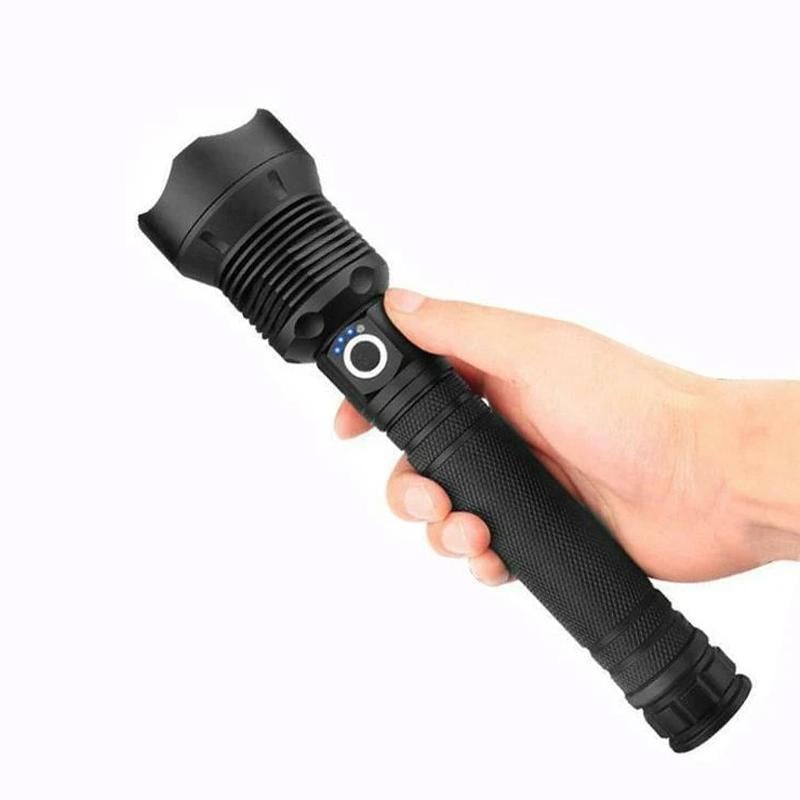 Rechargeable Flashlight Zoomable Aluminium Waterproof with USB Charging 7