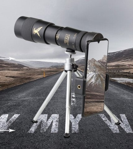 10-300X Super Telephoto Zoom Monocular Telescope | BAK-S1 Prism, FMC Coated Lens | Waterproof & Shockproof Titanium Alloy Body