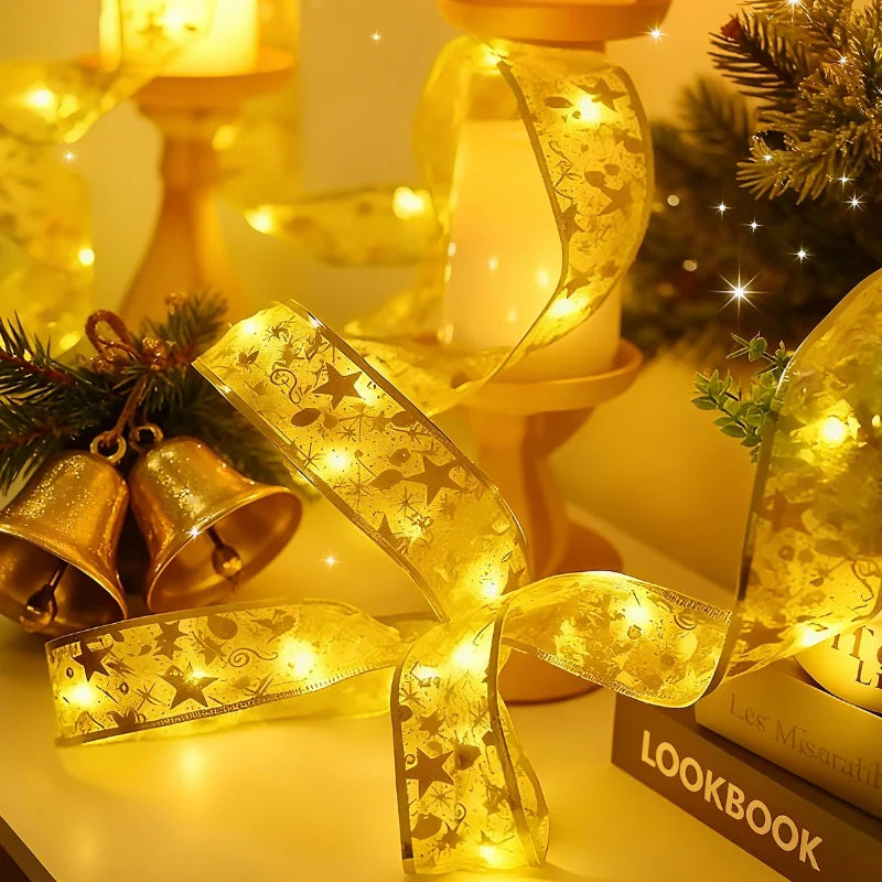 Decorative Ribbon Lights LED Dimmable USB Battery with Remote Control 2
