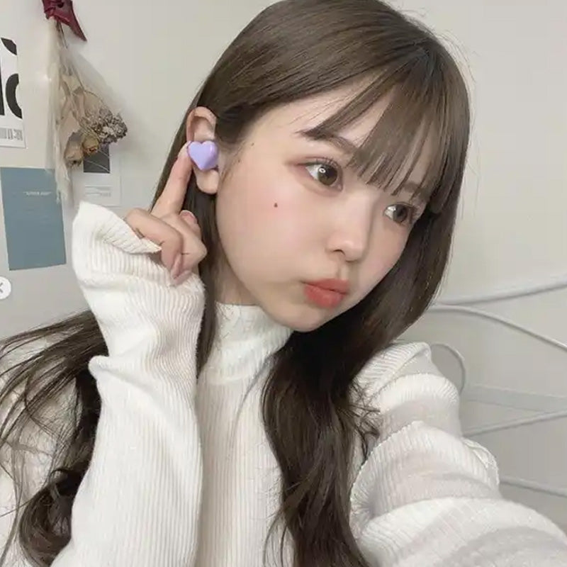 Heart-Shaped Wireless Earbuds for Women | Bluetooth 5.3, ENC Noise Cancelling & Touch Control | 24-Hour Battery Life 16