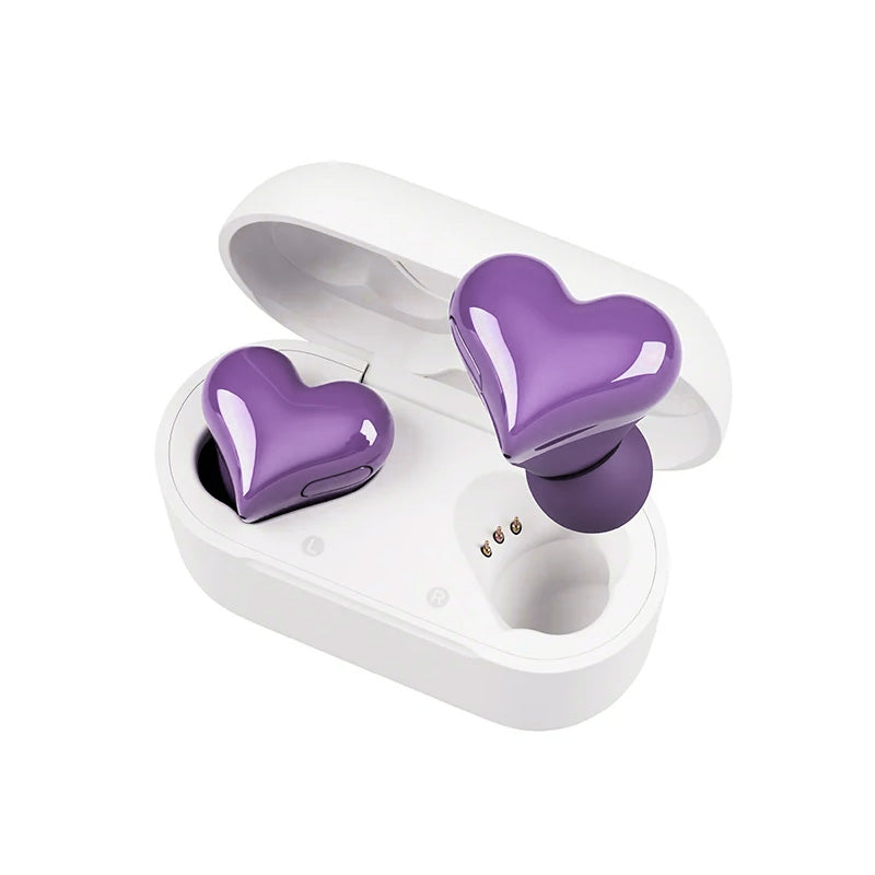 Heart-Shaped Wireless Earbuds for Women | Bluetooth 5.3, ENC Noise Cancelling & Touch Control | 24-Hour Battery Life 28