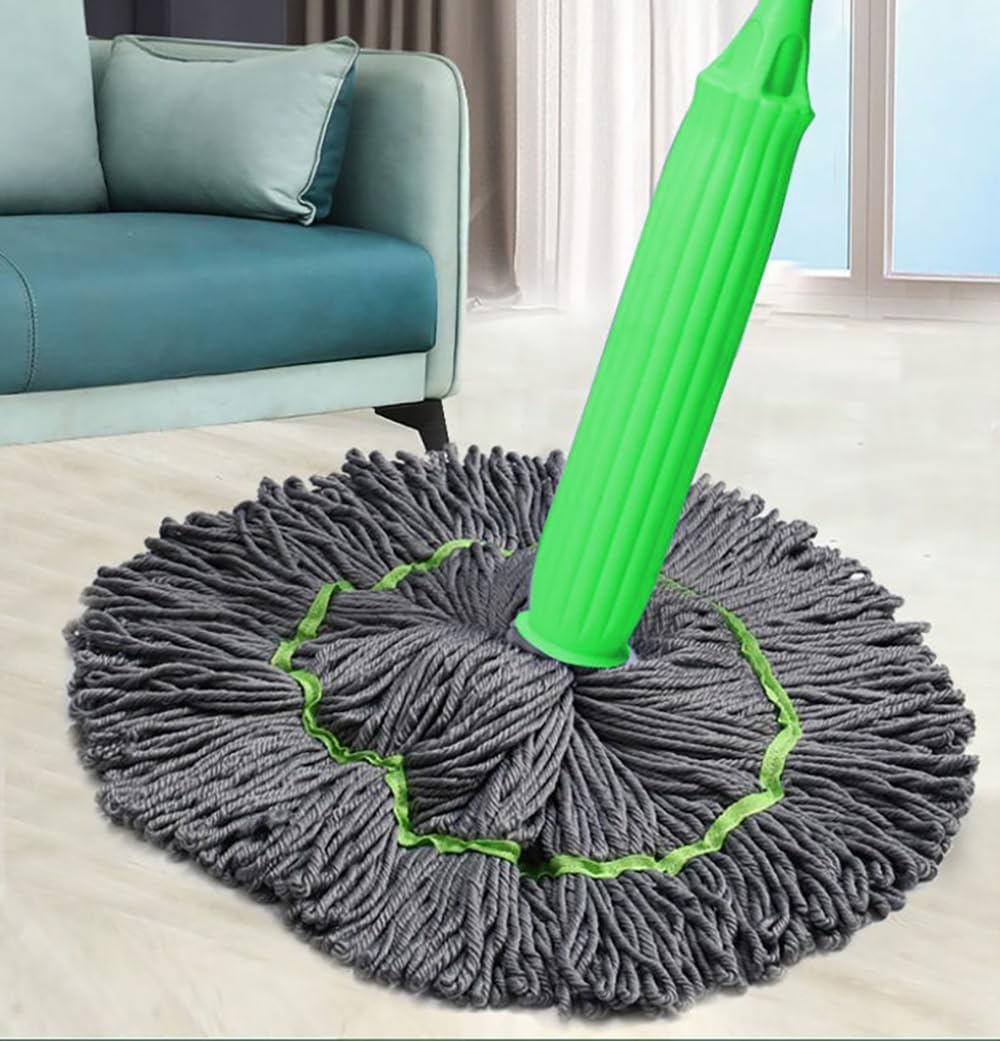 2-in-1 Drying Mop | Mops and Dries Floors in One Stroke, No Wet Footprints | Suitable for Wood, Tile and Laminate