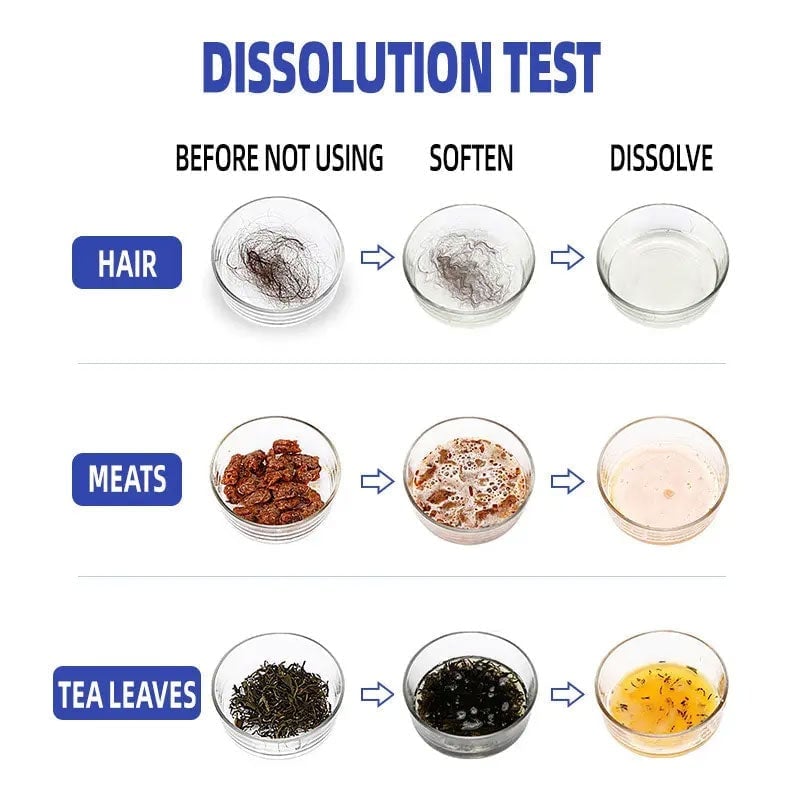 Granular Drain Cleaner Fast-Acting Non-Corrosive with Protective Coating 5