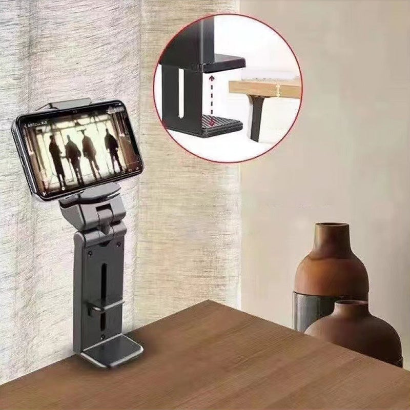 Folding Phone Holder Adjustable 360 Rotating with Retractable Stand 3