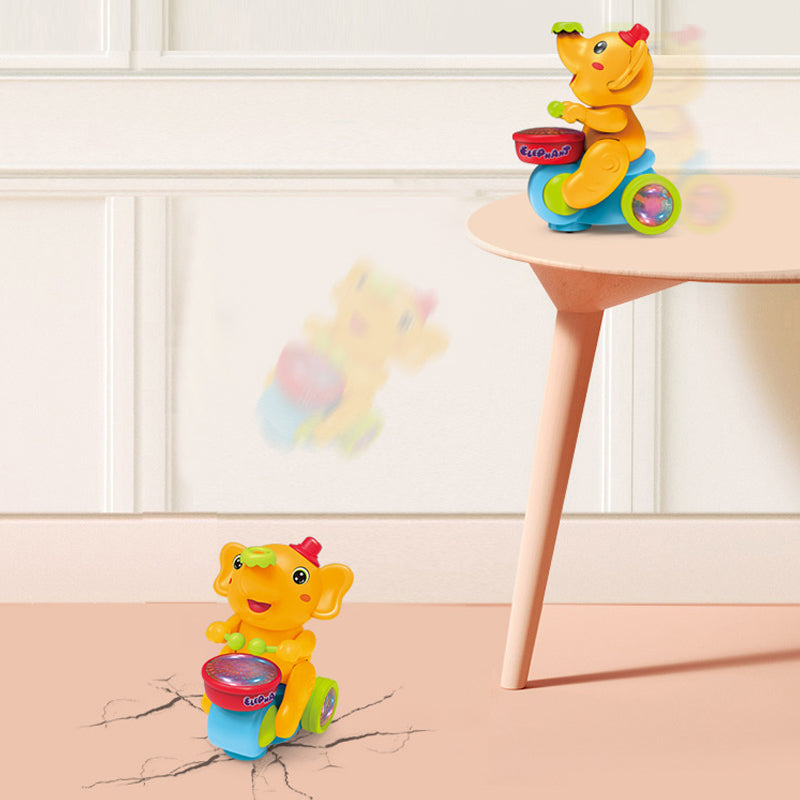 Musical Light-Up Elephant Toy | Drumming Action & Automatic Obstacle Avoidance | Battery-Powered Crawling Toy for Toddlers 5