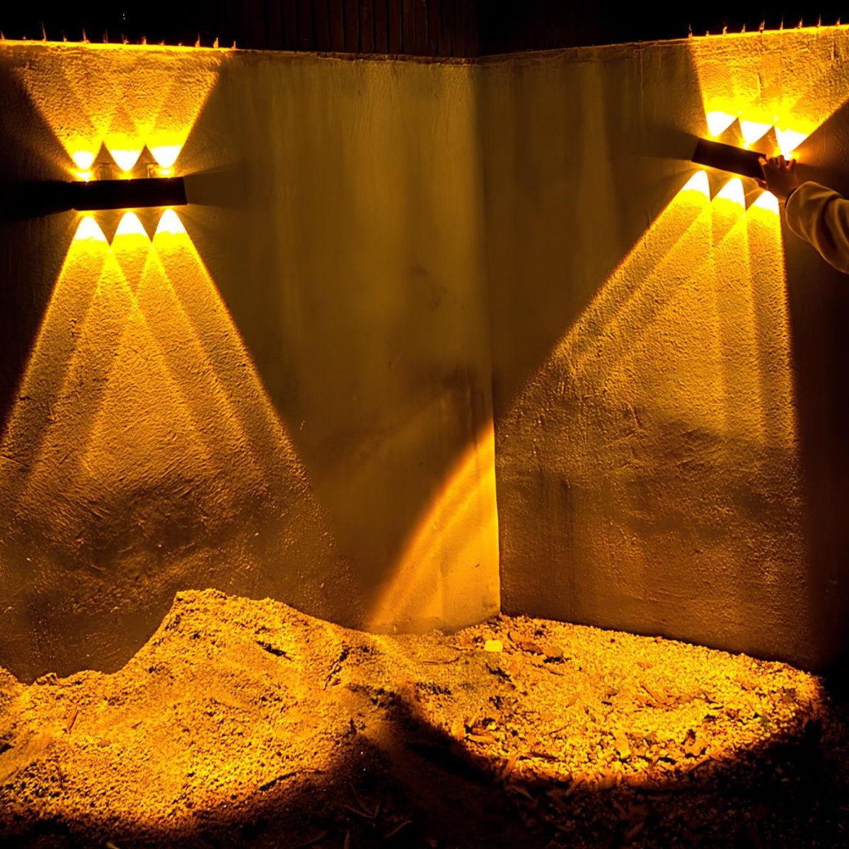 Outdoor Wall Light Solar Powered LED Waterproof with Up-Down Lighting 8