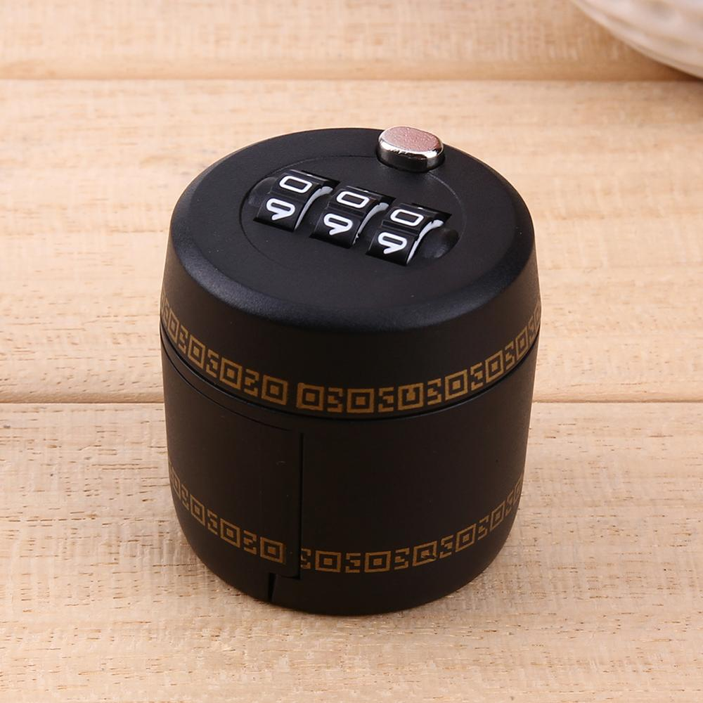3-Digit Combination Bottle Lock, Resettable Code, Press & Push Mechanism