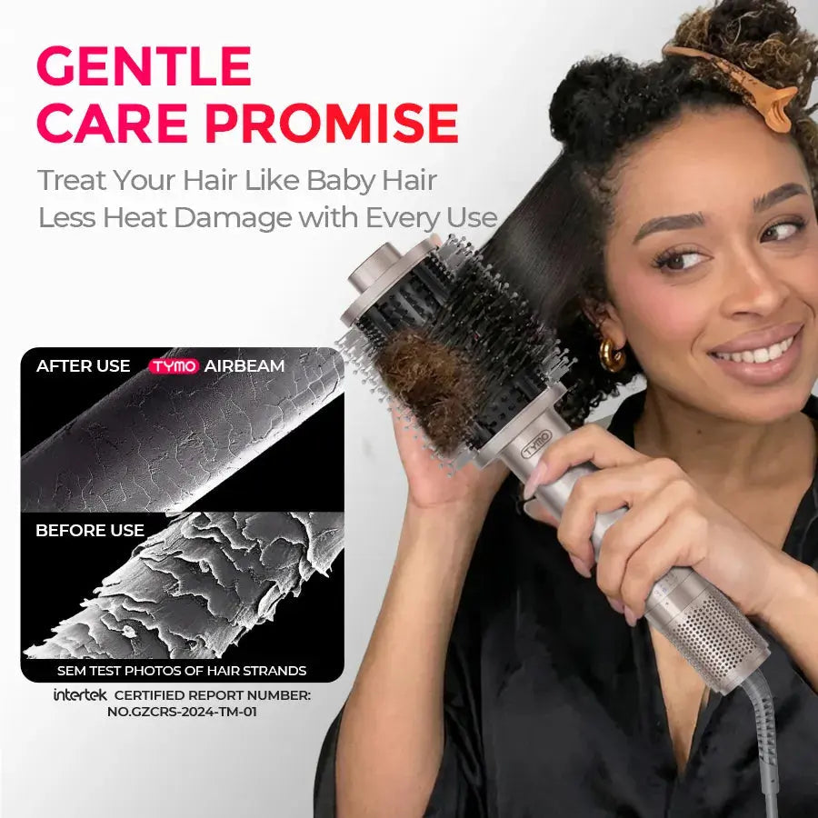 3-in-1 Hot Air Styling Brush | 1100W Motor, 500M Negative Ions | Dries, Smooths & Boosts Volume in One Fast Step