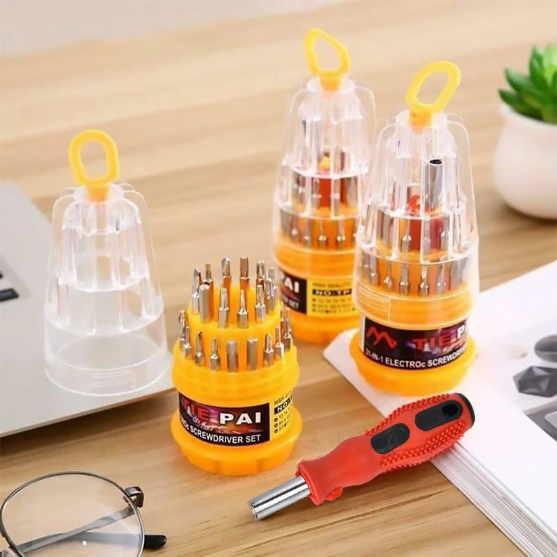 Screwdriver Set Magnetic Carbon Steel Portable with Non-Slip Handle 8
