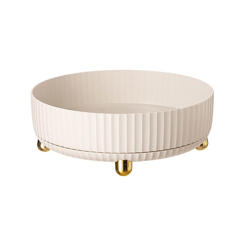 360-Degree Rotating Spice Rack PP Material | Raised Edge & Removable Tray | Space-Saving Kitchen Storage Organiser