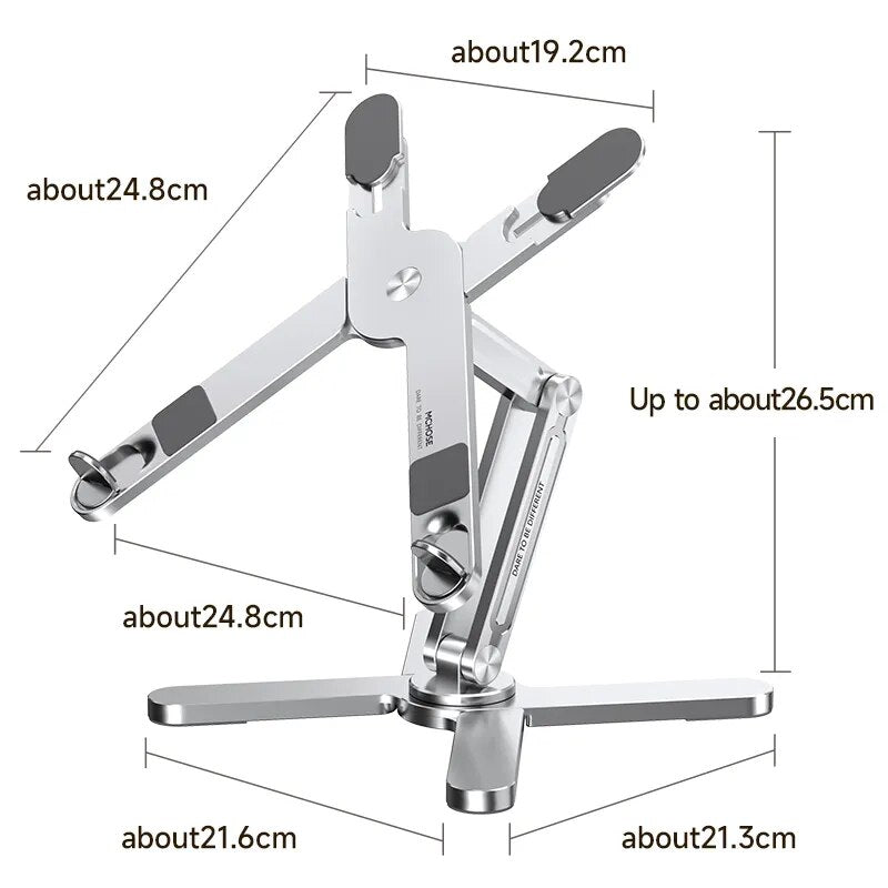 360 Rotating Notebook Holder Aluminium Alloy with 10 kg Load Capacity