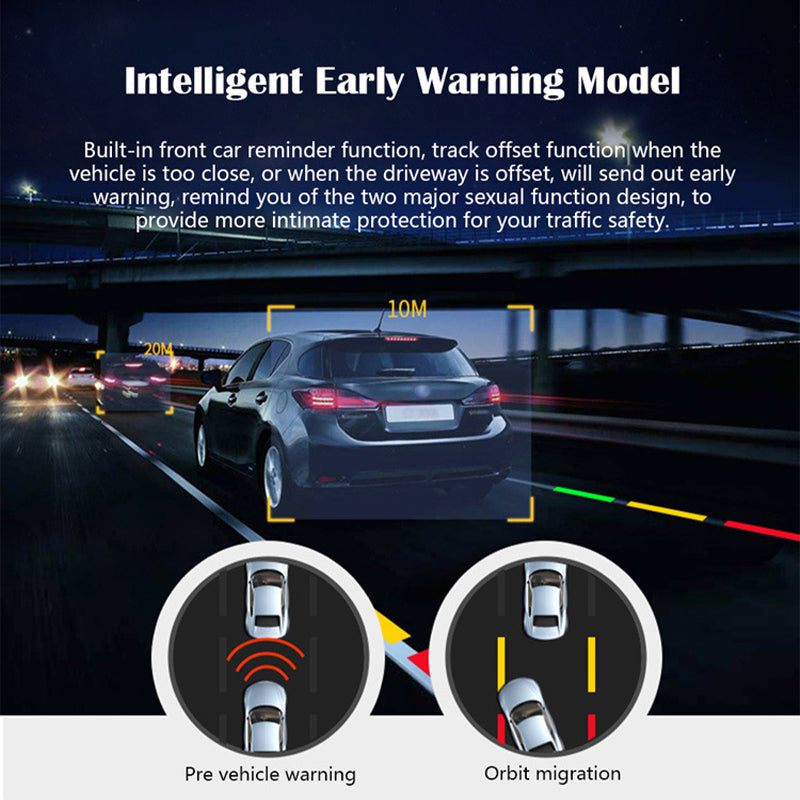 360° Rotating Mini Dashcam 1080P HD | ADAS Collision Detection & Night Vision | Loop Recording Car Camera with Time-Lapse