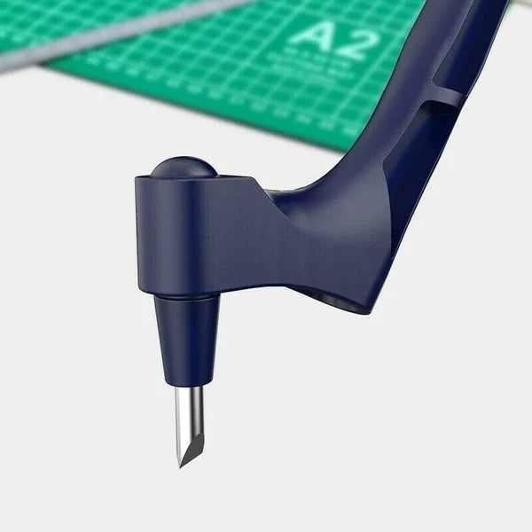 360° Rotating Precision Craft Cutter | Stainless Steel Blade for Paper, Vinyl & Stickers | Ergonomic Ambidextrous Grip