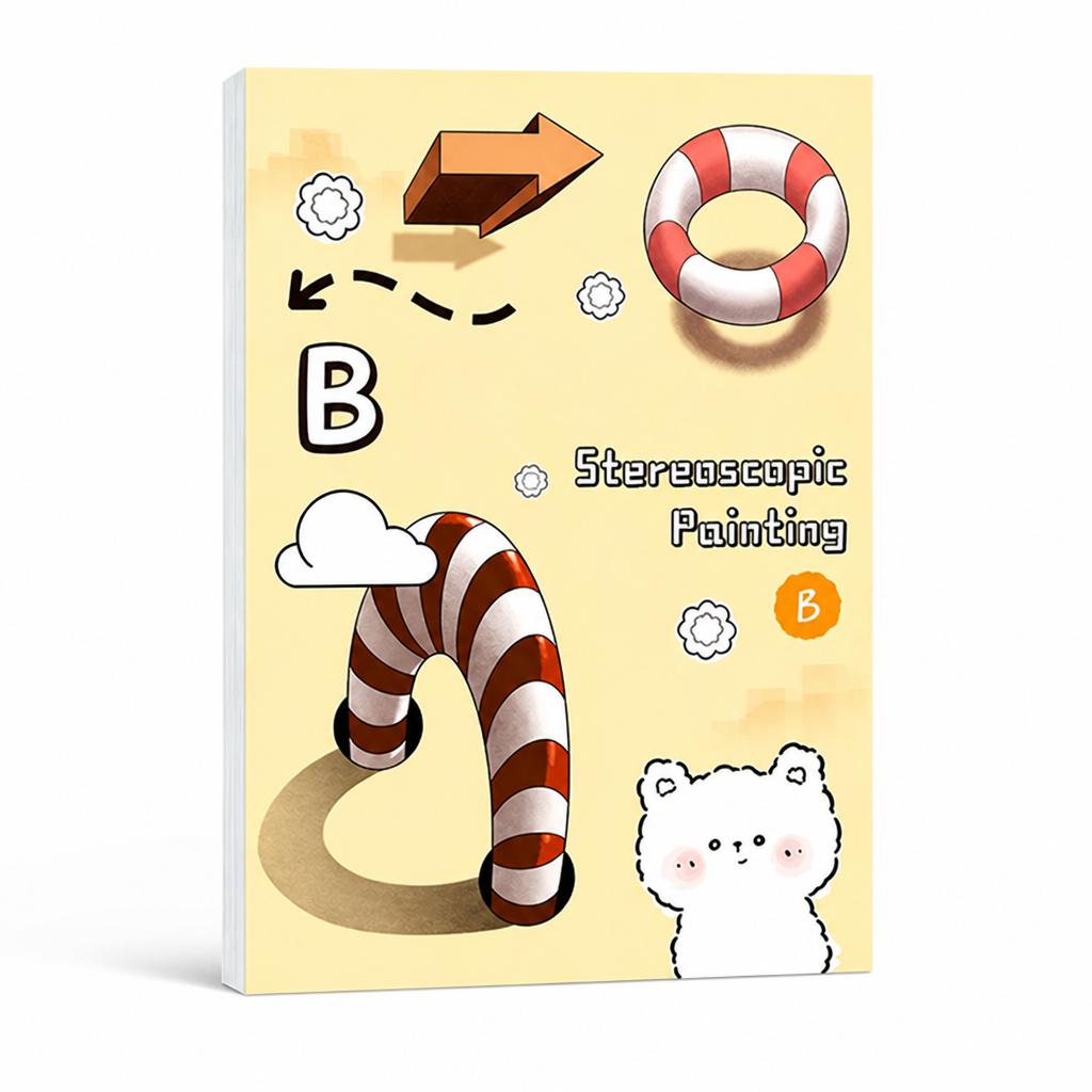 3D Drawing Activity Book Set | 4 Themed Volumes, 64 Templates, 16K Paper | Builds Spatial Skills & Creativity for Kids