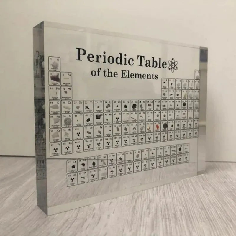 3D Periodic Table Display | Raised Element Tiles for Hands-On Learning | Science Decor for Home, Office or Classroom