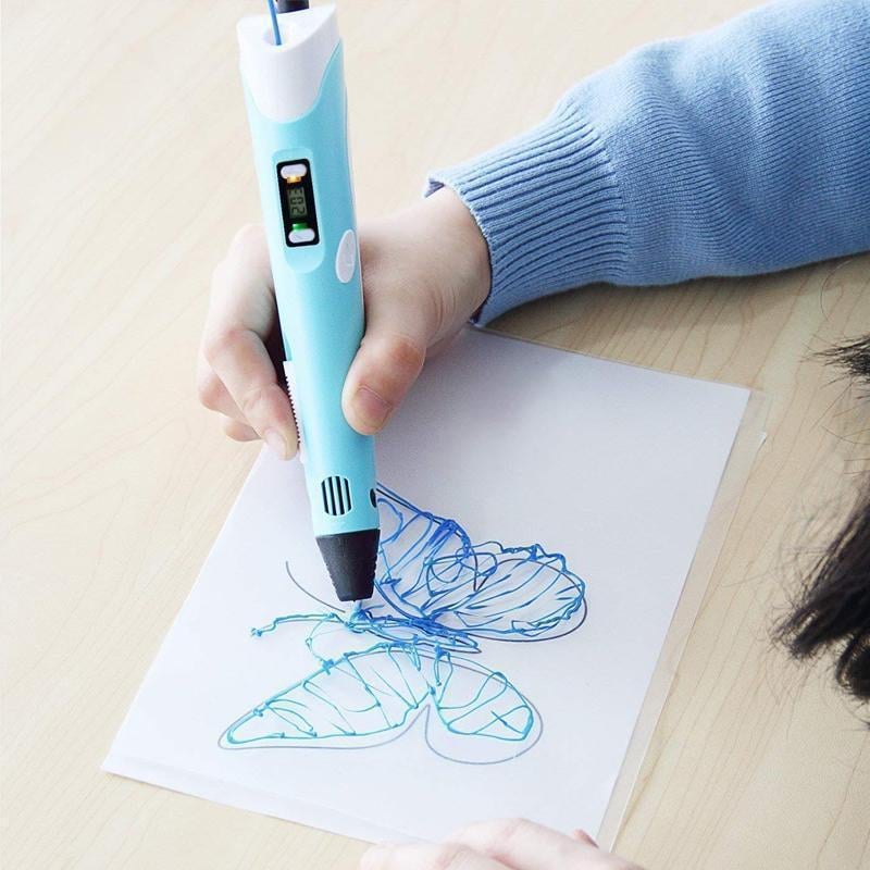 3D Printing Pen Lightweight Adjustable Speed Fast Heating with LCD Display