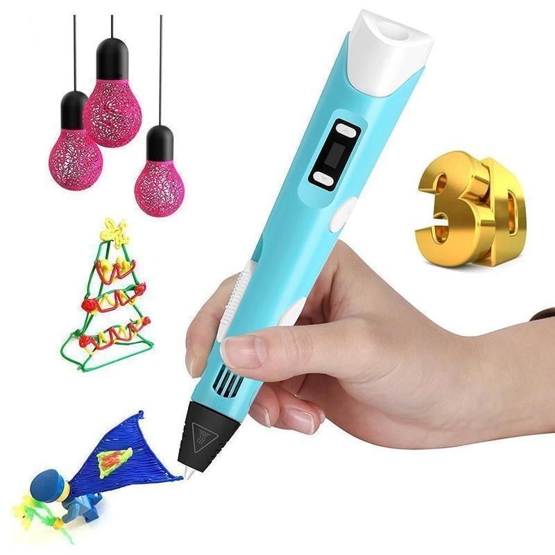 3D Printing Pen Lightweight Adjustable Speed Fast Heating with LCD Display