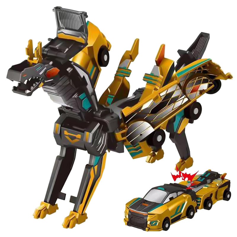 Toy Cars Magnetic 2-in-1 ABS Dragon Unicorn with Impact Transformation 11